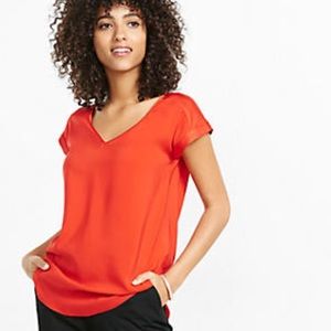 💋Express Satin V Neck Blouse